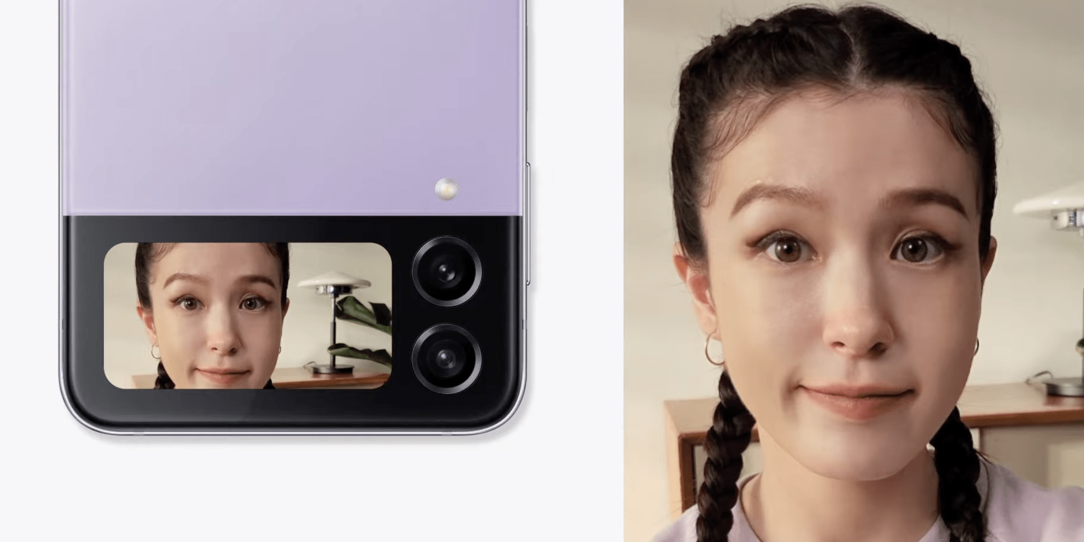 Внешний экран Galaxy Z Flip4