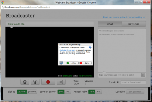 Bambuser video sozlamalari Bambuser video sozlamalari