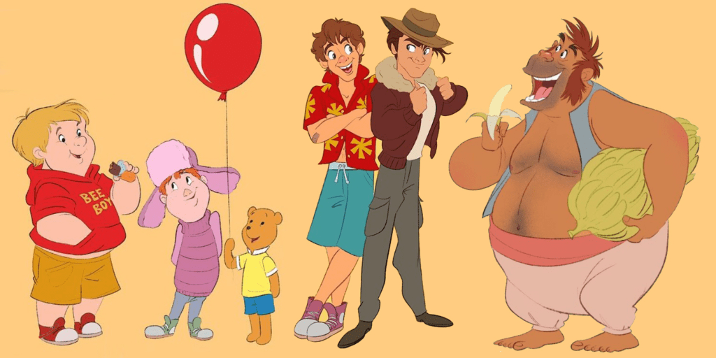 Artist Transforms Disney Cartoon Animals into Humans and Vice Versa