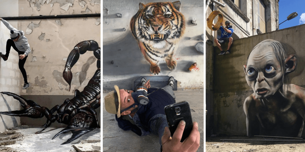 Уличный художник из Франции создаёт завораживающие 3D-рисунки, которые поражают воображение