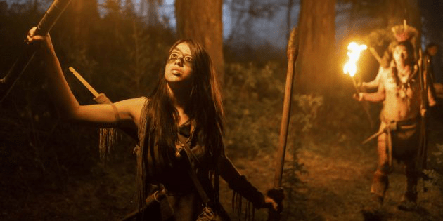 Кадр из фильма «Добыча» 2022 года — приквела «Хищника