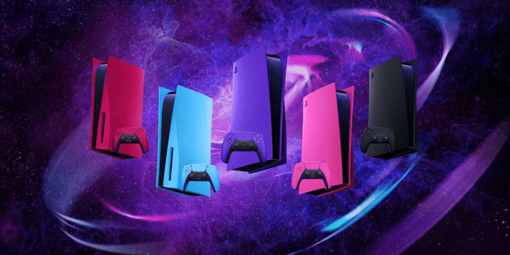 Customize Your PS5 with Vibrant Side Panels and Matching Controllers