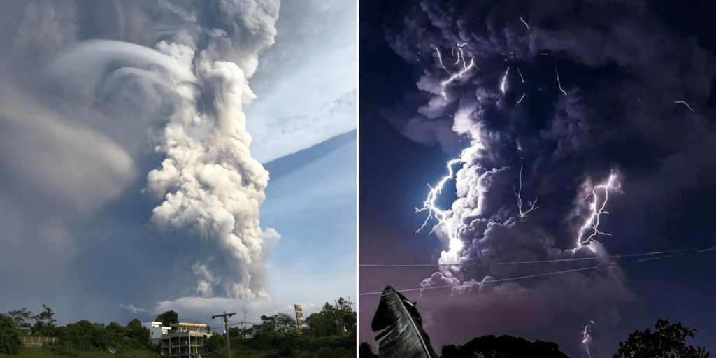 Ash and Lightning: Stunning Photos Capture a Volcano's Fiery Eruption