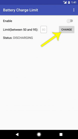 Battery Charge Limit: Settings