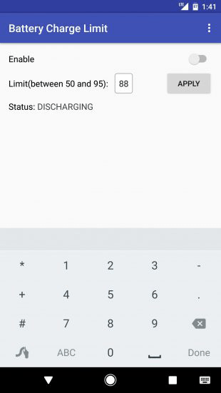 Battery Charge Limit: Settings 2