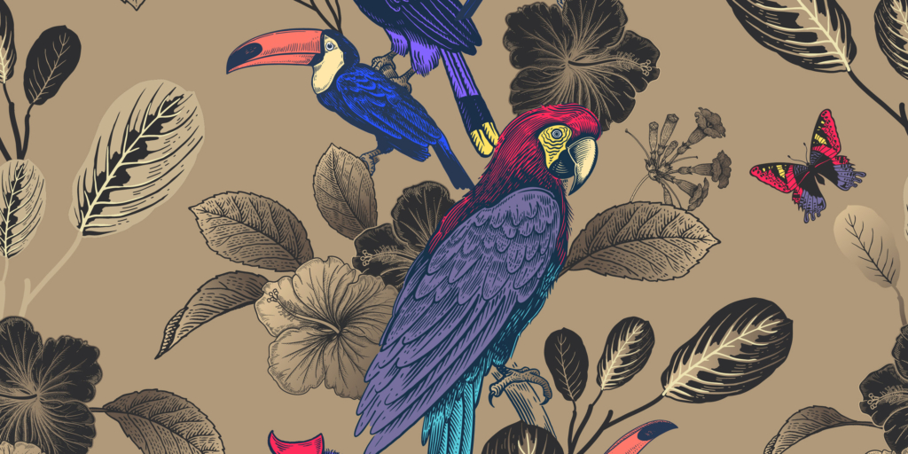 Can You Spot All the Hidden Parrots in This Tropical Scene? Challenge Your Observation Skills!