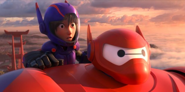 Scene from the robot-themed film 'Big Hero 6'
