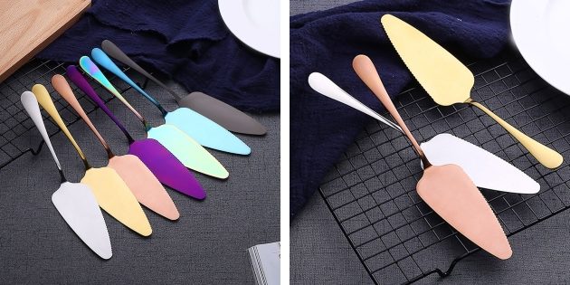 Metal Cake and Pizza Server