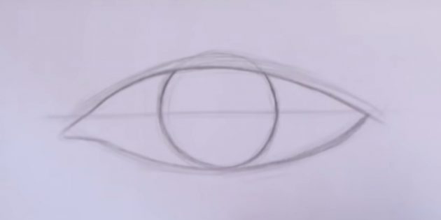 Outline the eye contours