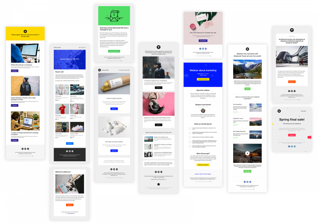 Customizable email blocks in Tilda's Email Builder