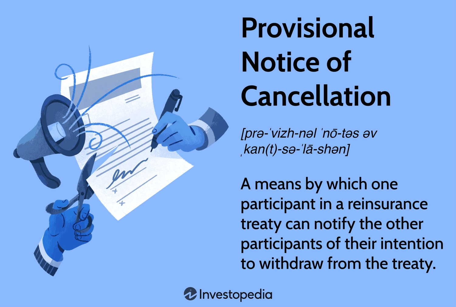 Как работает предварительное уведомление о расторжении договора перестрахования