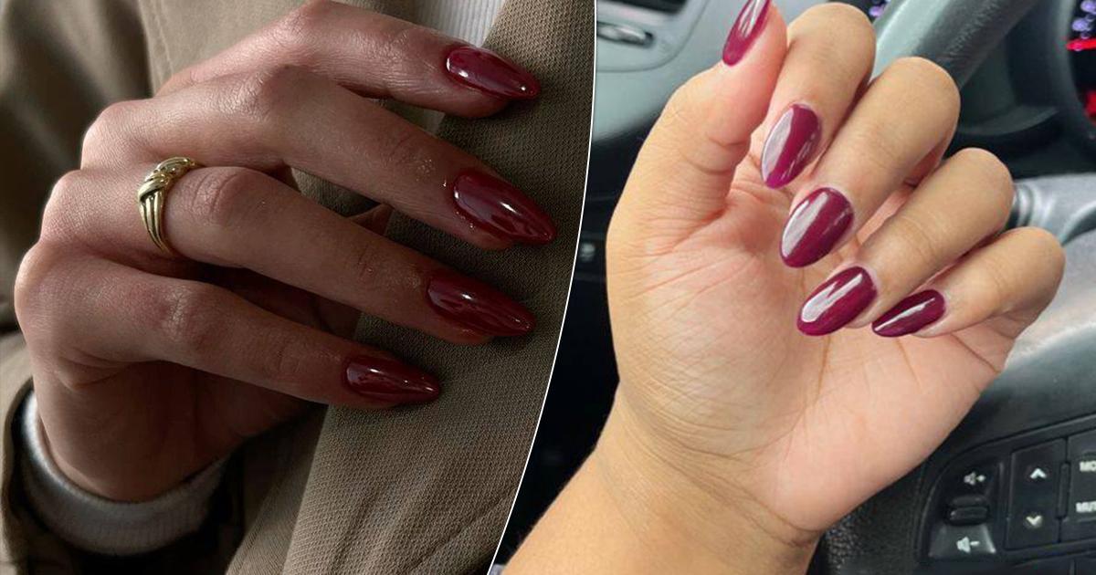Glazed Cherry Nails: The Most Captivating Fall Manicure Trend