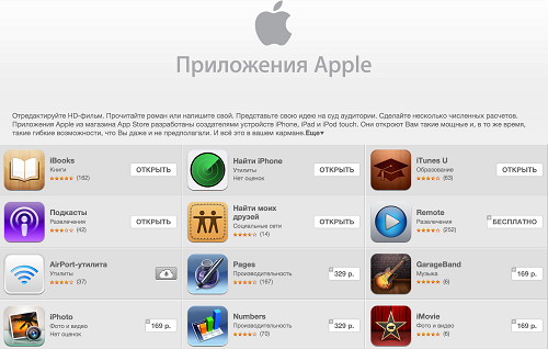 Apple представила обновления для своих мобильных приложений