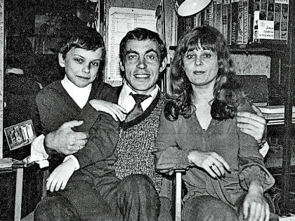 Mikhail Sychev and Irina Asmus with son Andrey