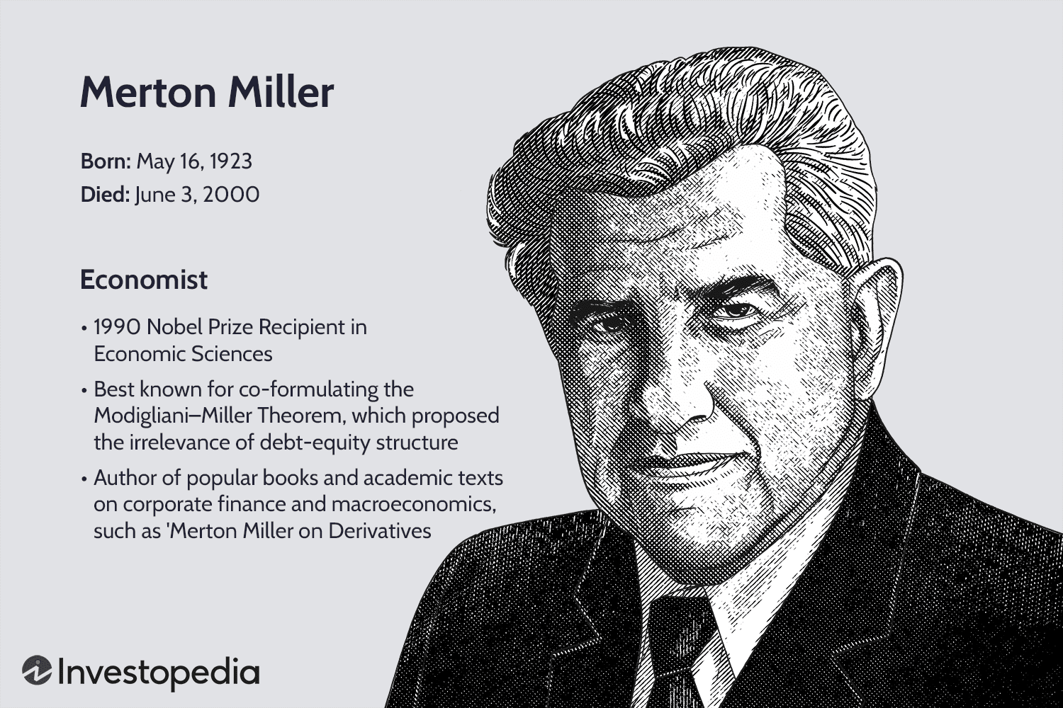 Merton Miller 1923-2000: Nobel Laureate Economist & Modigliani-Miller Theorem Explained