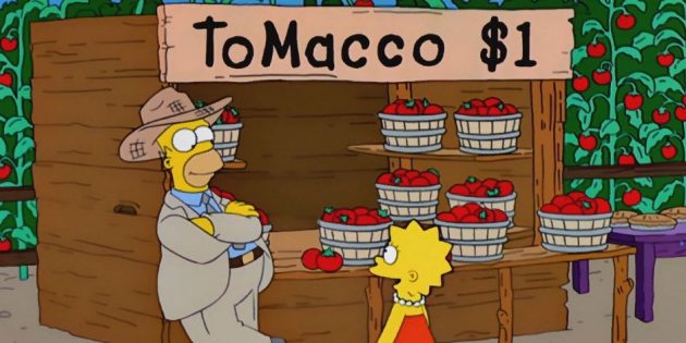 Tomacco hybrid in The Simpsons