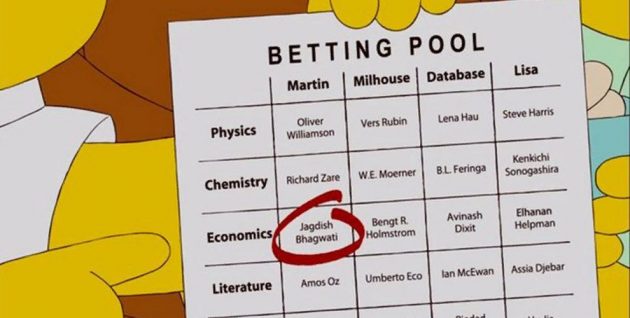 Nobel Prize reference in The Simpsons