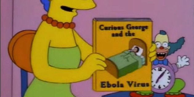 Ebola virus reference in The Simpsons