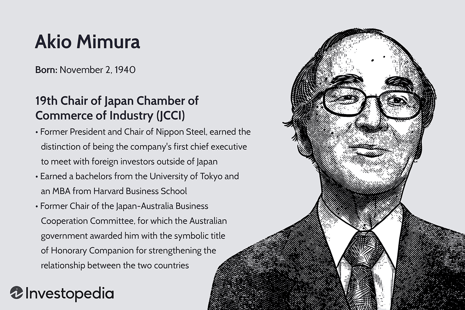 Discover Akio Mimura: Influential Japanese Business Leader and Former Nippon Steel President
