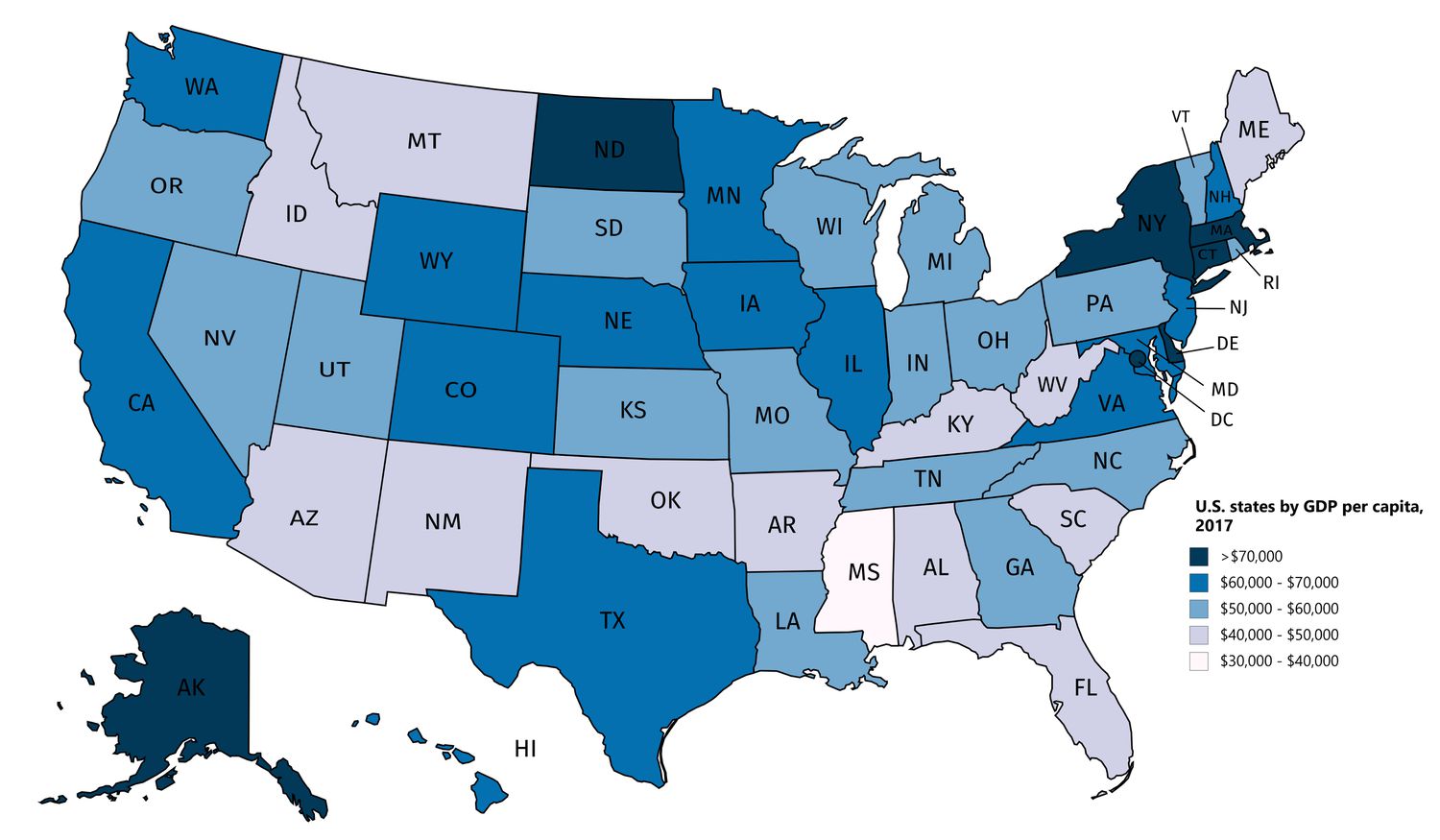 G‘arbiy Sohil va Sharqiy Sohil Iqtisodiyotlari: Qaysi Tomon Kattaroq?