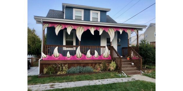 Лестница в стиле Хэллоуина