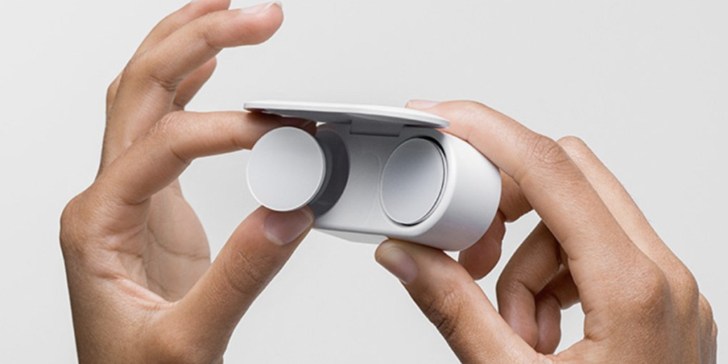 Инновационные полностью беспроводные наушники от Microsoft Surface Earbuds