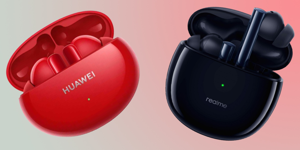 Беспроводные наушники с активным шумоподавлением: Huawei FreeBuds 4i и Realme Buds Air 2