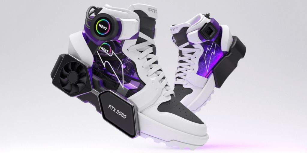 Уникальные кроссовки с интегрированной игровой видеокартой RTX 3080