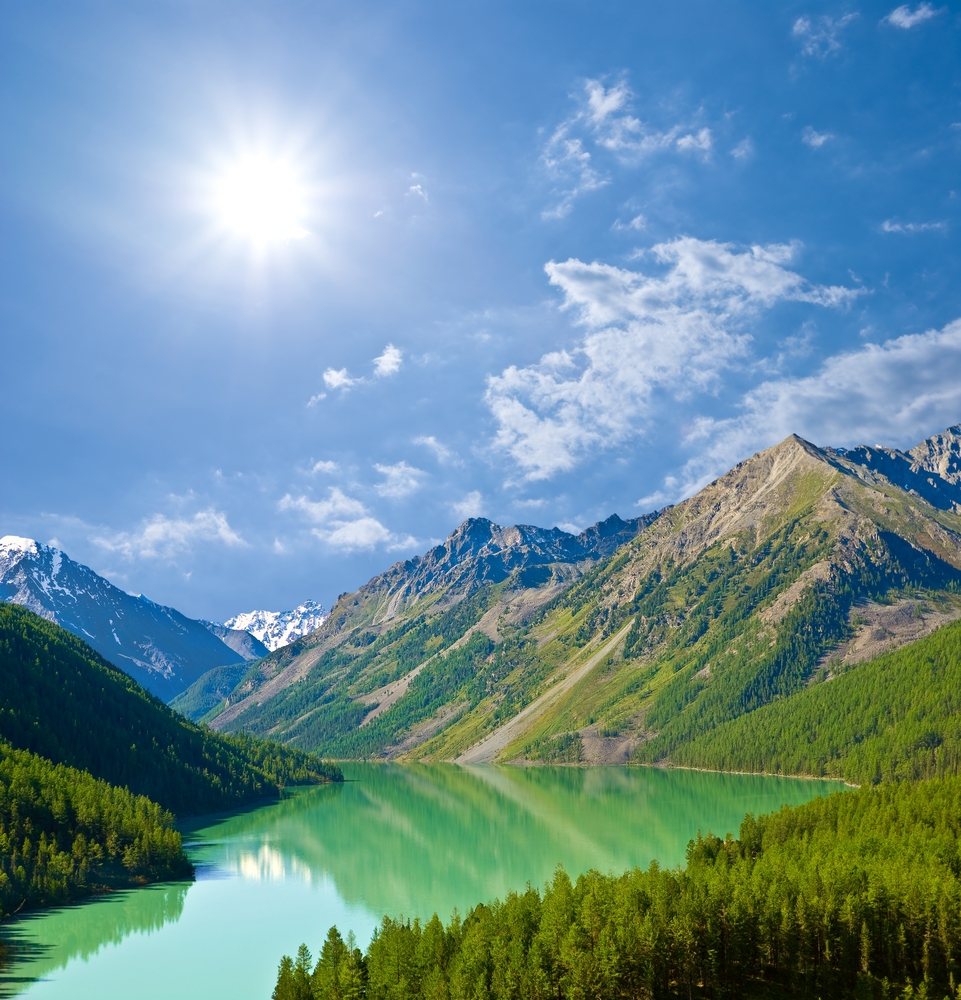 Kucherlinskie Lakes in the Altai Mountains