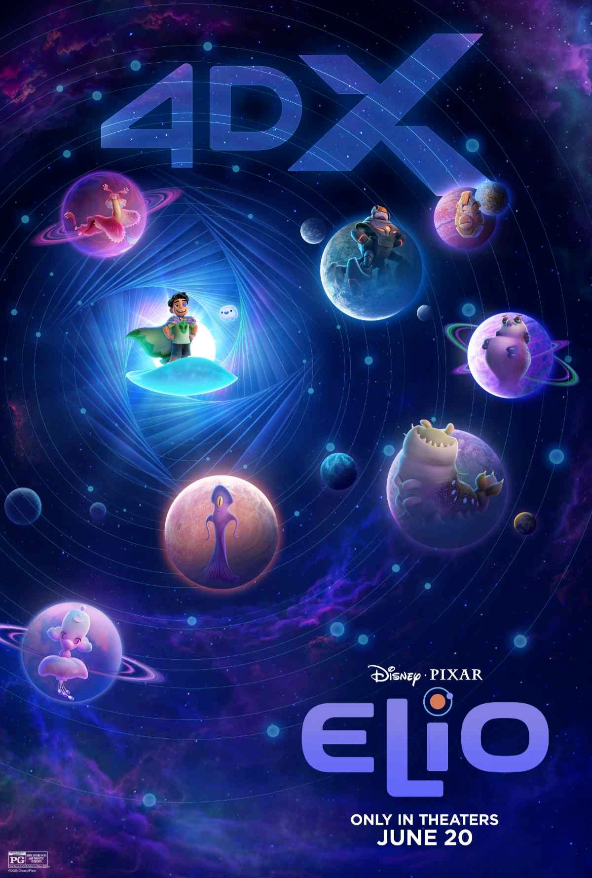 Постер мультфильма Элио от Pixar