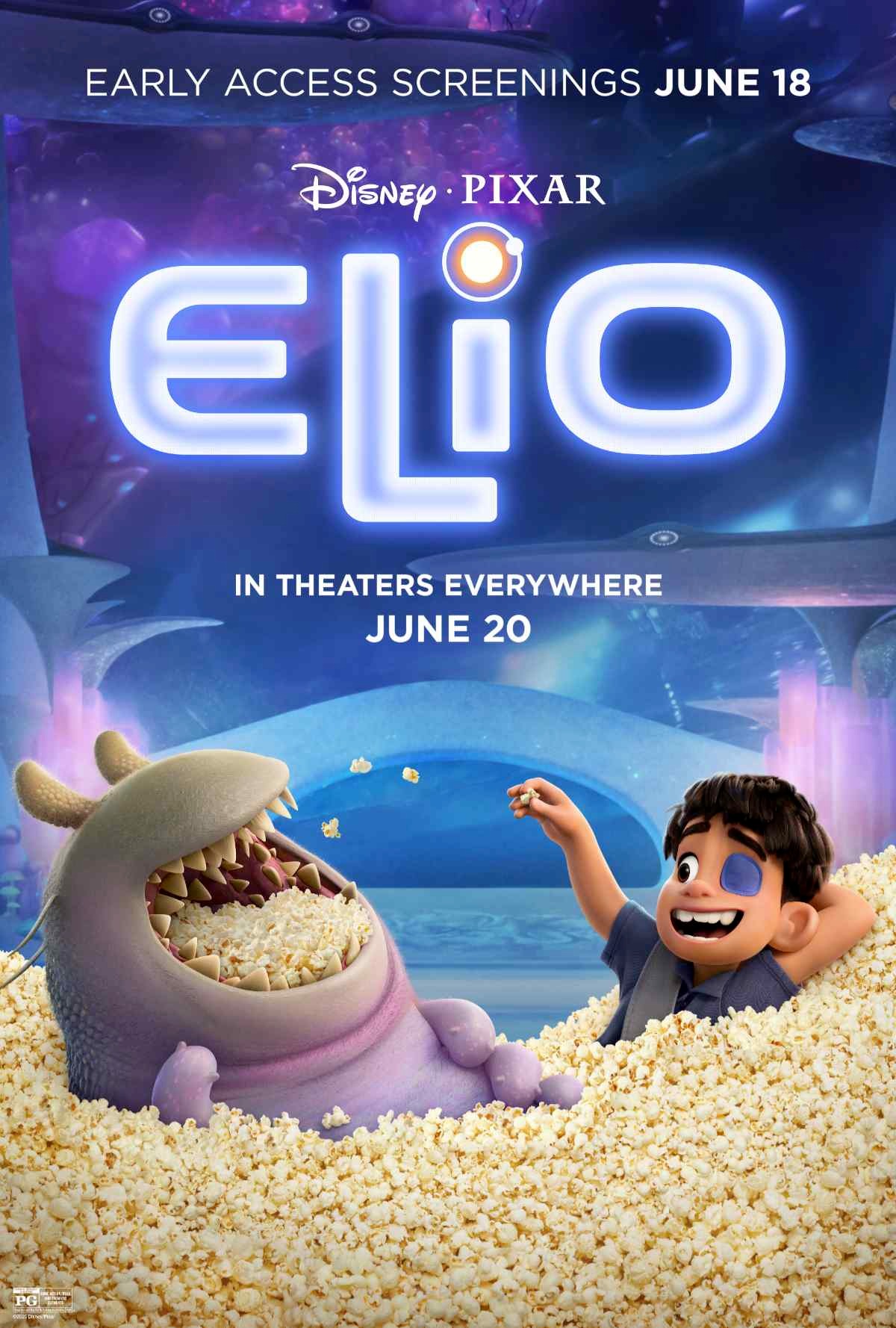 Постер мультфильма Элио от Pixar