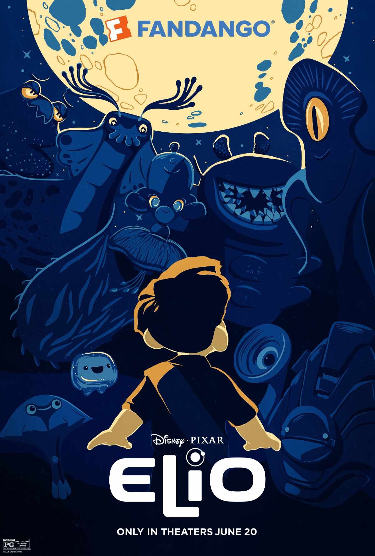 Постер мультфильма Элио от Pixar