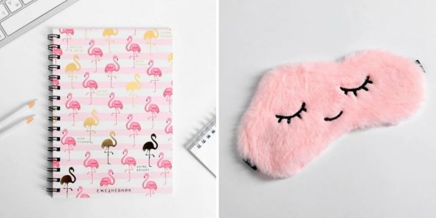 Ежедневник и маска для сна