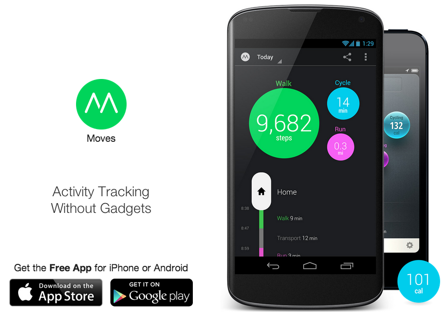 Умный трекер активности: приложение Moves для Android