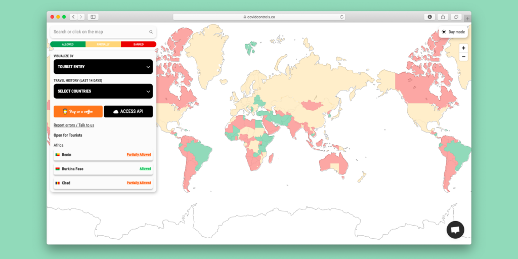 Qaysi mamlakatlarga sayohat qilish mumkin? Pandemiya sharoitida yangilangan ma'lumotlar