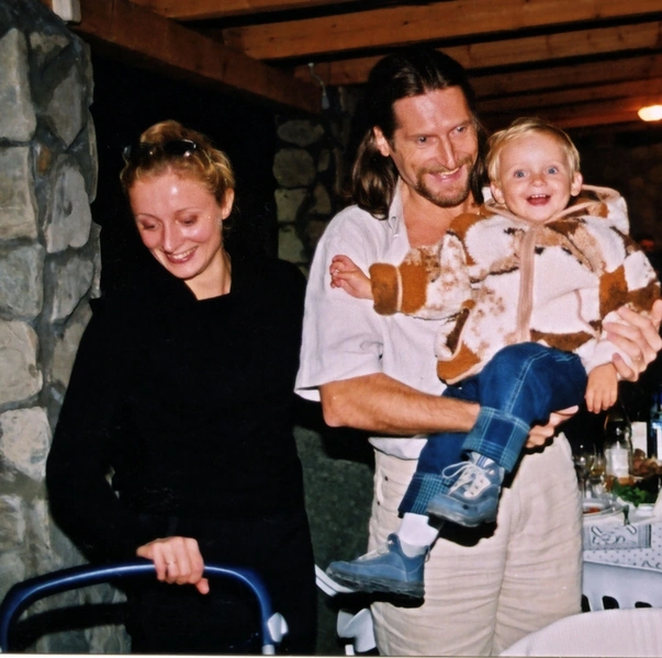 Nikita Dzhigurda with son