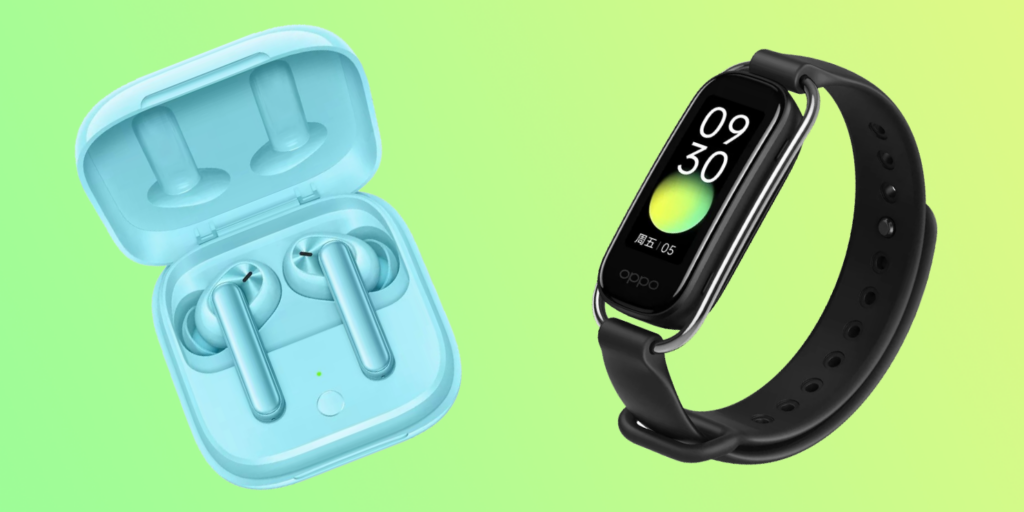 OPPO представила доступные беспроводные наушники и водонепроницаемый смарт-браслет