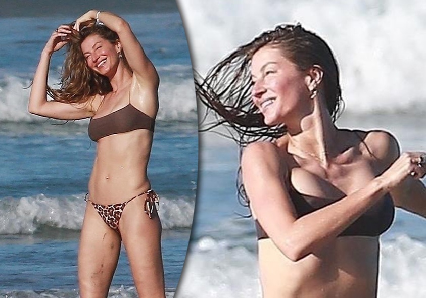 Жизель Бюндхен впечатляет идеальной фигурой в леопардовом бикини — секреты красоты и здоровья
