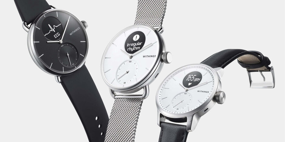 Инновационные гибридные часы Withings с функцией ЭКГ и мониторингом кислорода в крови