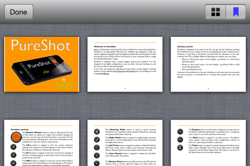 Интерфейс PureShot