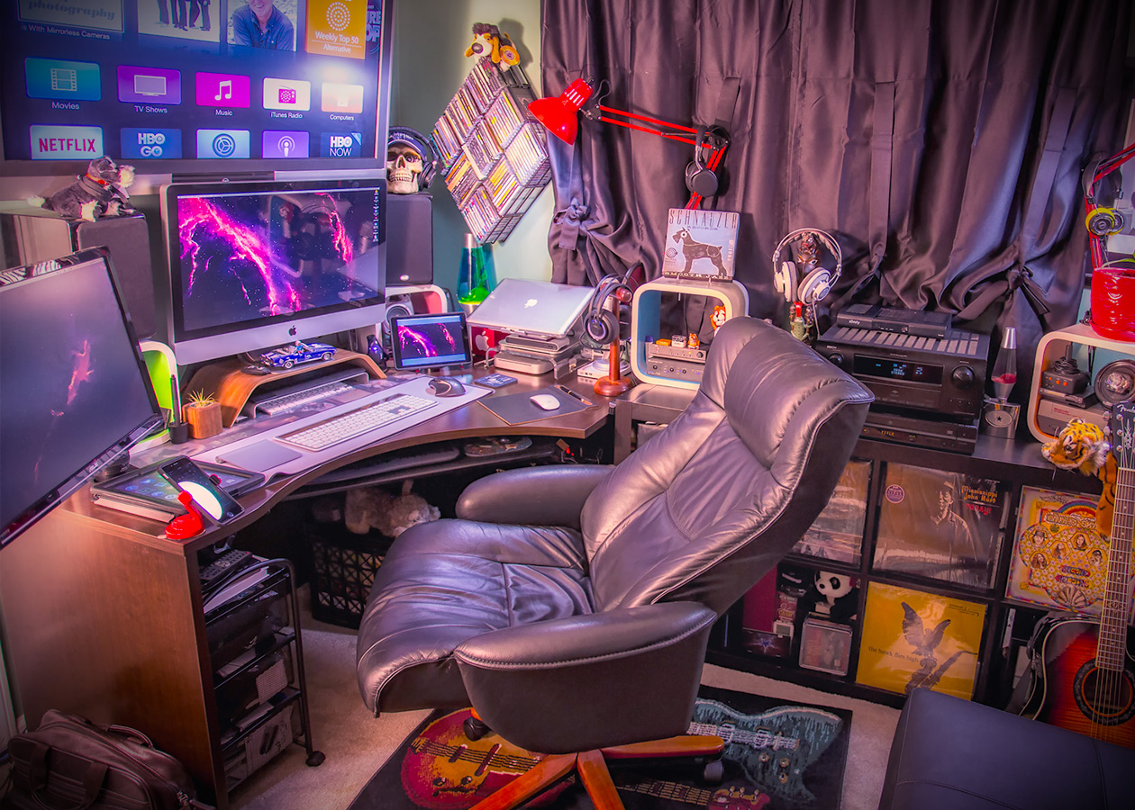 Идеи для вдохновляющего рабочего пространства с техникой Apple