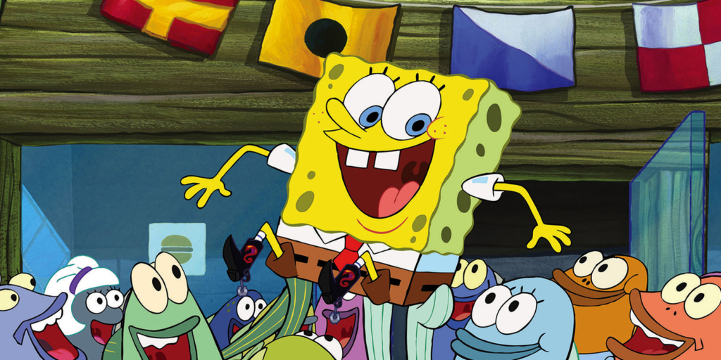 SpongeBob Makes a Splash at the Super Bowl with Travis Scott