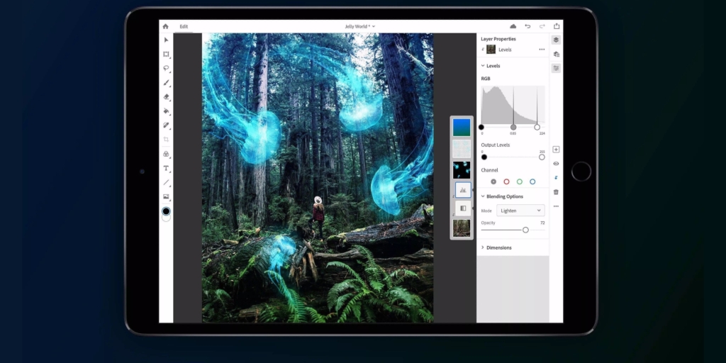 Rasakan Kemudahan Edit Foto Profesional dengan Photoshop CC di iPad
