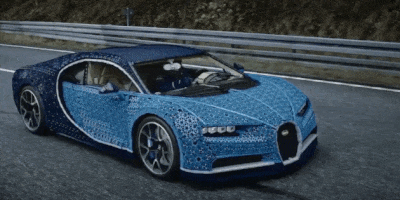 Experience the Full-Scale LEGO Bugatti Chiron That Reaches 12 mph