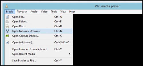 Диалог открытия сетевого потока Диалог открытия сетевого потока