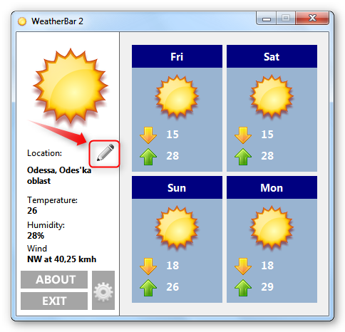 Удобный мониторинг погоды прямо на панели задач Windows
