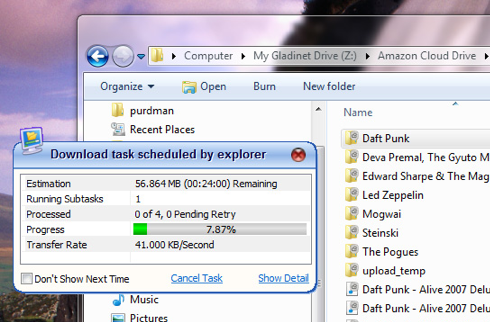 Как легко подключить Amazon Cloud Drive как сетевой диск в Windows
