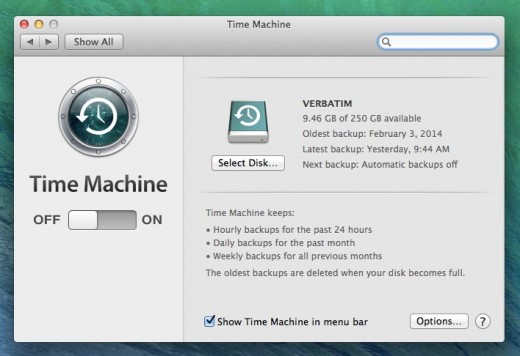 MacBook uchun zaxira nusxa