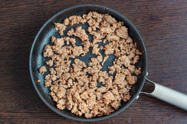 Обжаривание фарша