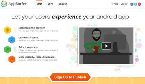 AppSurfer: открывайте Android-приложения прямо в браузере без установки